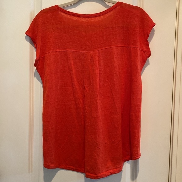 Tomato Silk Knit Boxy Top - Eileen Fisher - Picture 8 of 9